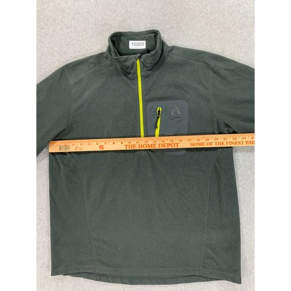 Eddie Bauer First Ascent Quarter Zip Fleece Pullover (Men's Large) Gray - Picture 7 of 12